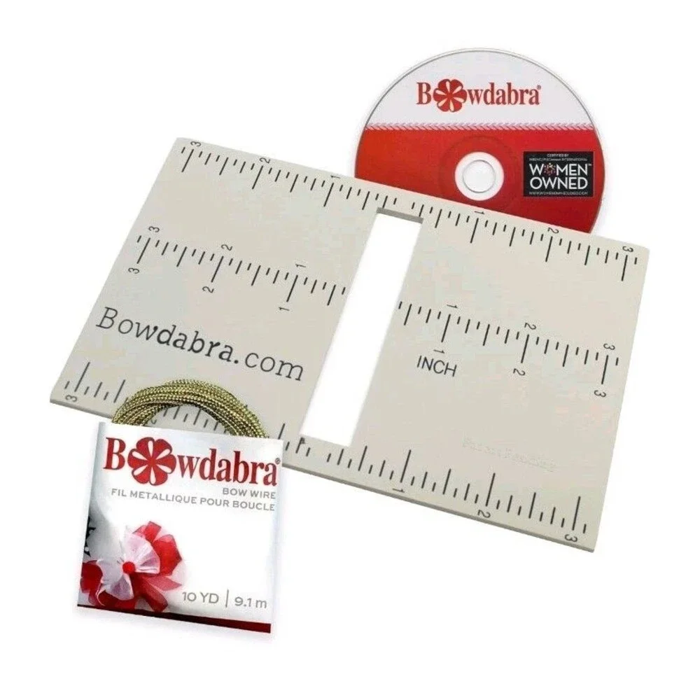 NEW Old Stock Mini Bowdabra Measuring Tool w/10yd Bow Wire + DVD E-Book